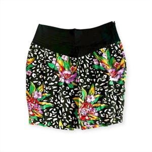 Vintage Motel High-Waisted Floral Mini Skirt