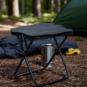 Portable Folding Camping Stool – Lightweight Outdoor Chair for Hiking, Backpacking, Bushcraft, Fishing, Travel & Camping Gear