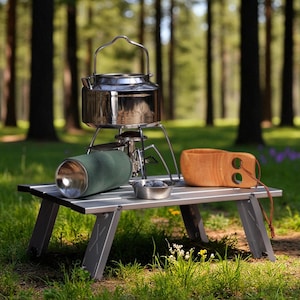 Faltbarer Campingtisch: Leichter tragbarer Outdoor-Tisch aus Aluminium