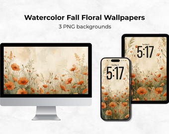 Vintage Floral Wallpaper Set for iPhone, iPad & Mac Painterly Aesthetic Lock Screen Desktop Backgrounds Van Gogh PNG