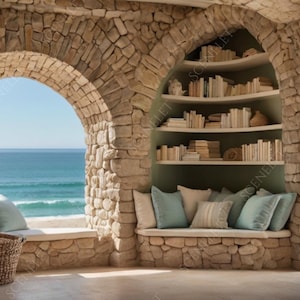 10 Beach House Virtual Zoom Background Coastal Home Office Backdrop Ocean View Virtual Background Minimalist Backdrop Home Office Video Call