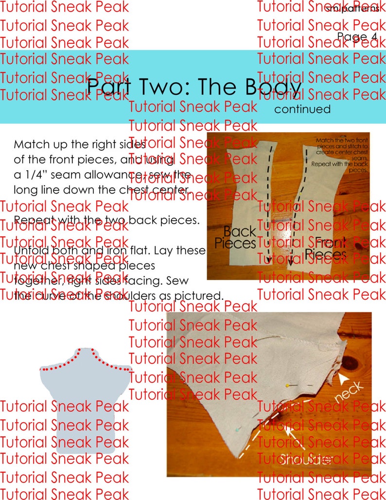 24T Toddler Mannequin Printable Pattern and Tutorial 24 Year Child
