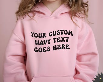 Custom Text youth hoodie for kids Personalized School Logo Youth Tee, Family Photo Tee Your Own Design Youth hoodie, Toddler Shirt
