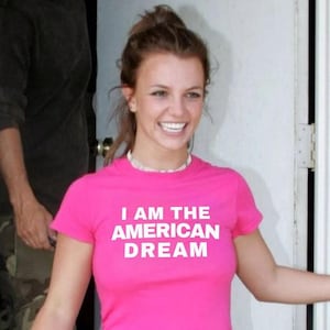 The Boyfriend Tee for Women, Britney Spears Inspired Tee, American Dream Tee