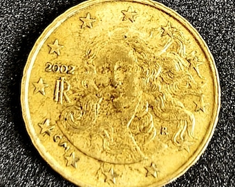 2002年イタリア10セントユーロ硬貨 - イタリア貨幣収集品 - Etsy