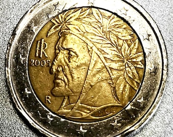 2002 年フランス 2 ユーロ硬貨: 造幣局エラー、「Liberte Egalite