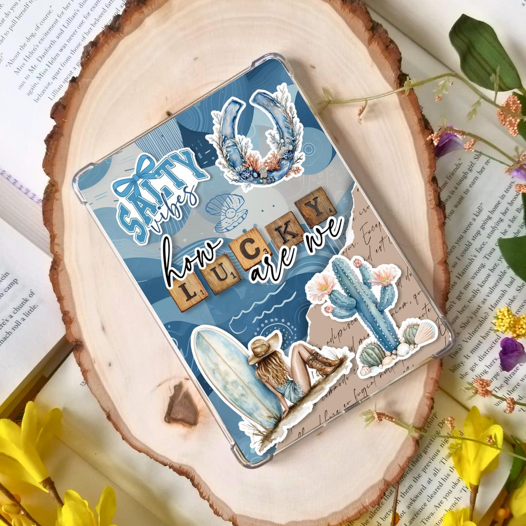 Coastal Cowgirl Kindle Insert: Surf Art, Bookish Stickers (PDF Download ...