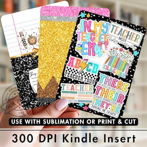 教師用印刷可能 Kindle クリアケース インサート 新学期用 作文ノート用紙 Kindle スキンデザイン Paperwhite ステッカー コラージュ PNG
