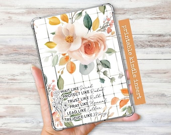 Floral Christian Kindle Insert | Women of the Bible (Printable)