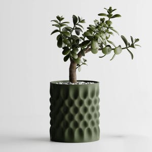 Plant Pot Dent 2 Dimpled 4 inch Opening | Textured Plant Pot | 3D printed planter