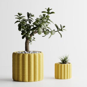 Planter pot Inflated Soft Cloth Series 5 Pillow Column Pot opening 4 inch | Warm Cozy Planter | 3D printed planter