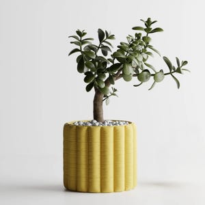3D Printed Pillow Column Planter | Soft Cloth Series, 4 Inch Opening