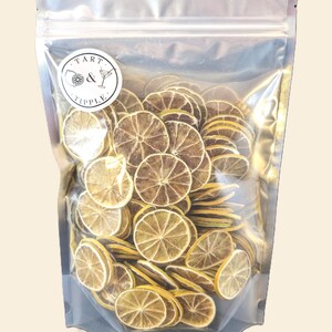 Gedroogde limoenschijfjes voor cocktails, gedehydrateerde limoenschijfjes, drankjegarnituur, Citrus Bar Cart-decor, Thee- en cocktailgarnituren, Taart & Tipple