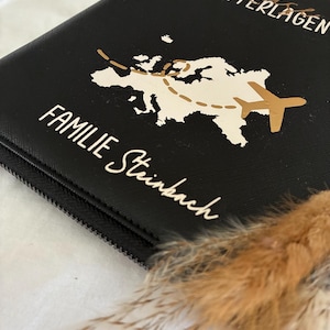 Travel documents, travel organizer, travel case, travel set, document folder, travel passport, U-Helft, travel, vacation, family, family documents