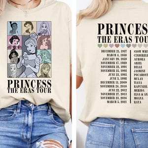 Princess The Eras Tour Shirt, Princess Tour Shirt, Retro Disney Shirt, Disney Princess Shirt, Princess Eras Tour Shirt