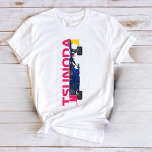 Yuki Tsunoda Racing Car T-Shirt  Motor Sport Fan Shirt  Unique Tsunoda Merchandise