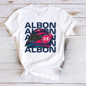 Alexander Albon Racing Car T-Shirt  Team Albon Merchandise  Motor Sport Fan Apparel