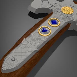 God of War - Leviathan Axt STL 3D File (Digitaler Download)