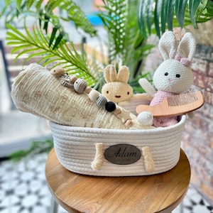 Personalized Baby Bundle Box, Pregnancy Gift, Baby Shower Gift, Birth Gift, Baby Gift Item Set for New Mothers, Personalized Basket