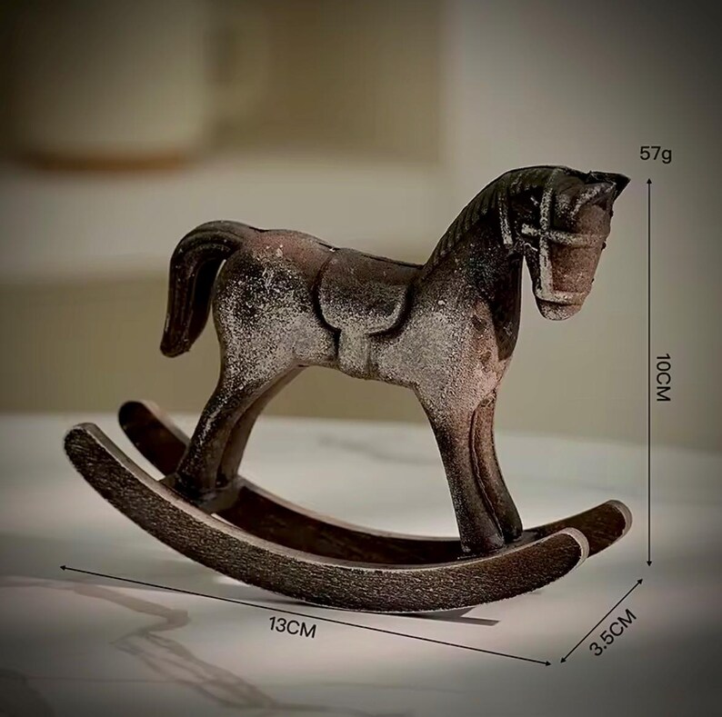 Ready-to-Gift Rocking Horse Set · Personalized Keepsake · Wooden Horse Ornament · 2026 Mini Calendar · Symbolic Good Luck Gift