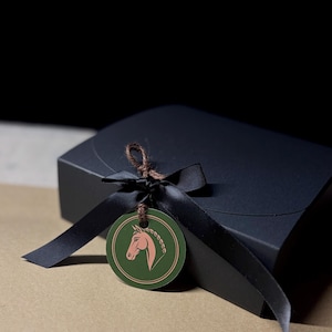 Ready-to-Gift Rocking Horse Set · Personalized Keepsake · Wooden Horse Ornament · 2026 Mini Calendar · Symbolic Good Luck Gift