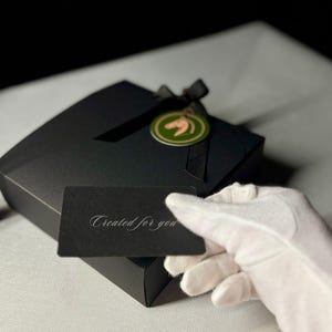 Ready-to-Gift Wooden Rocking Horse Set • Black Gift Box • Personalized Card • Symbolic Keepsake
