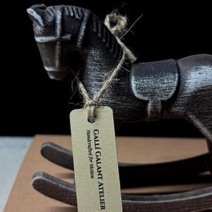 Ready-to-Gift Rocking Horse Set · Personalized Keepsake · Wooden Horse Ornament · 2026 Mini Calendar · Symbolic Good Luck Gift