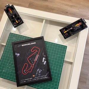 Formula 1 Barcelona Track Poster · 3D Printed f1 Circuit de Catalunya Wall Art · Spanish Grand Prix F1 Decor · F1 Motorsport Gift for Fans
