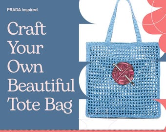 Crochet RAFFIA PRADA TOTE Bag | Pdf File, Pattern how to create a finished crochet