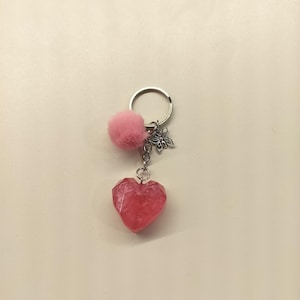 Resin/epoxy keyring heart