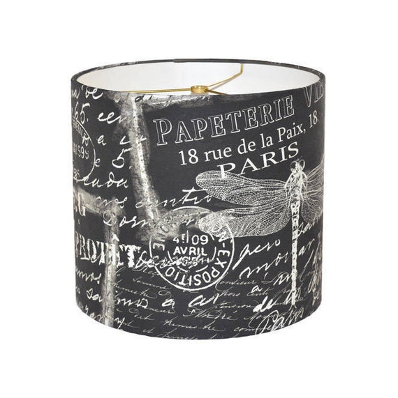Medium Or Large Size 10 11 12 Inch Diameter Drum Lamp Shade Drum Lamp Shade, 12 Inch Black Drum Lamp Shade
