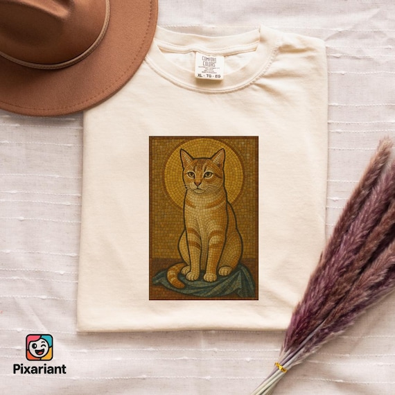 Custom Cat Photo T-shirt – Personalized Comfort Colors Tee - UK