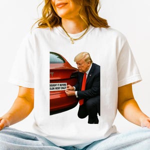 Shirt Trump Musk Fight – T-shirt politieke parodie – T-shirt miljardair Drama – Satirische kleding popcultuur