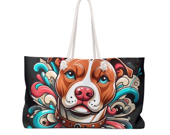Dog Theme Weekender Bag: Travel Tote for Pet Lovers