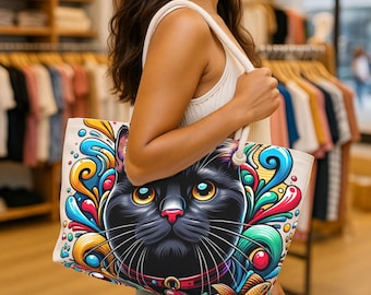 Tabby Cat Weekender Bag: Large Travel Tote, Durable Polyester