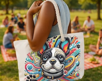 Pet Lover Weekender Bag: Large Summer Beach Tote