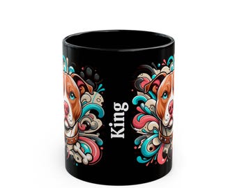 Personalized Pitbull Dog Mug: Colorful Pet Owner Coffee Cup