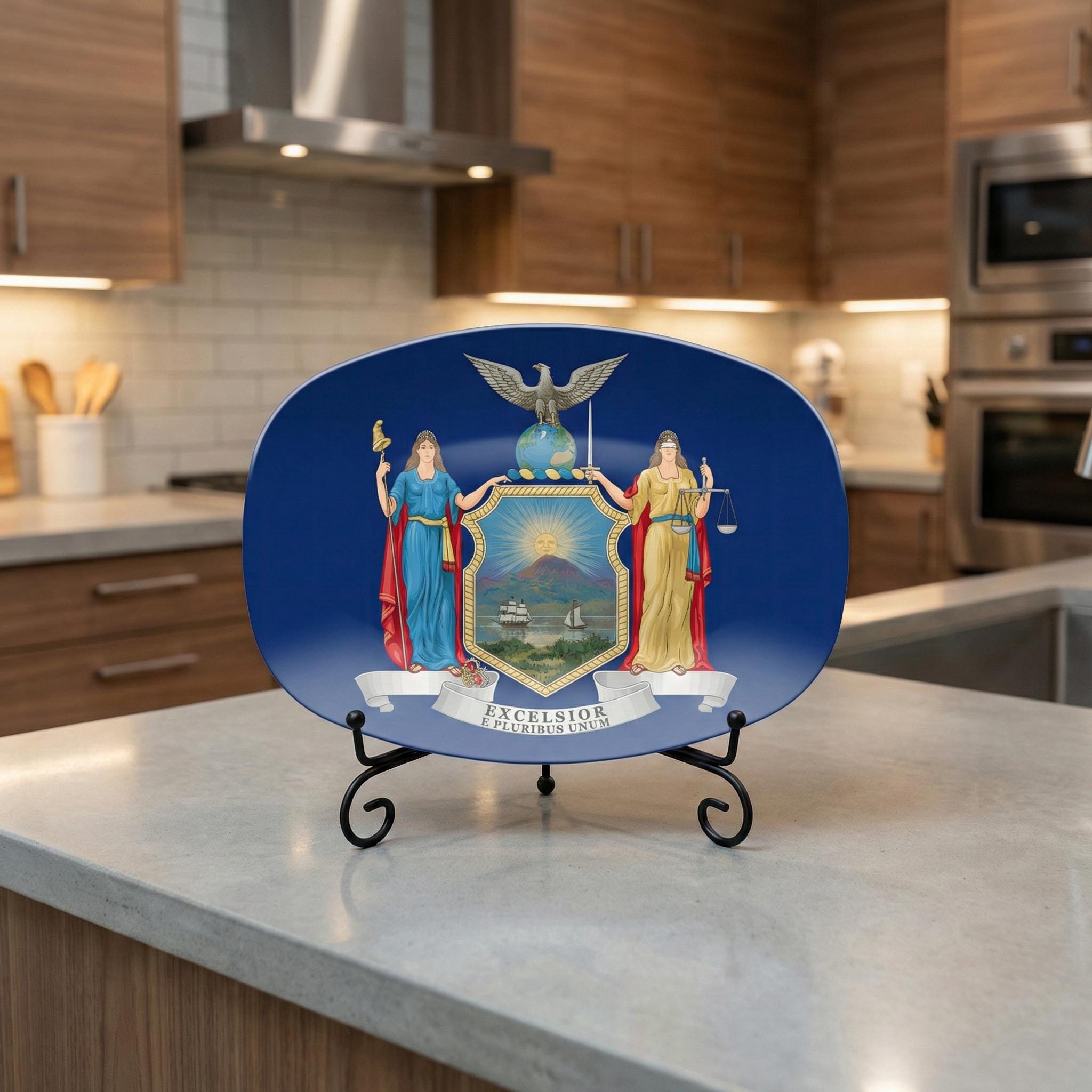 Portachiavi Ultrasottile In Alluminio Con Targa New York Excelsior – Regalo Originale E Personalizzato