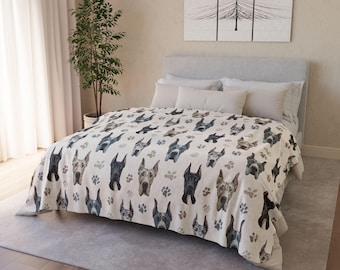 Loussiesd Coperta in pile dipinta floreale con motivo floreale Sherpa per letto, divano, coperta in peluche botanica, calda coperta sfocata BedNature marrone matrimoniale 60 x 79 cm