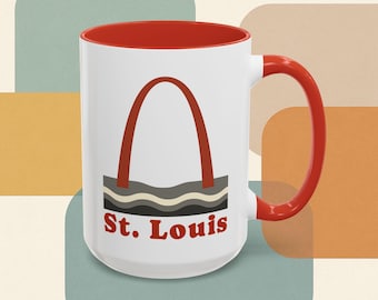 St Louis Mug - Retro Gateway Arch Coffee Mug - Missouri Gift