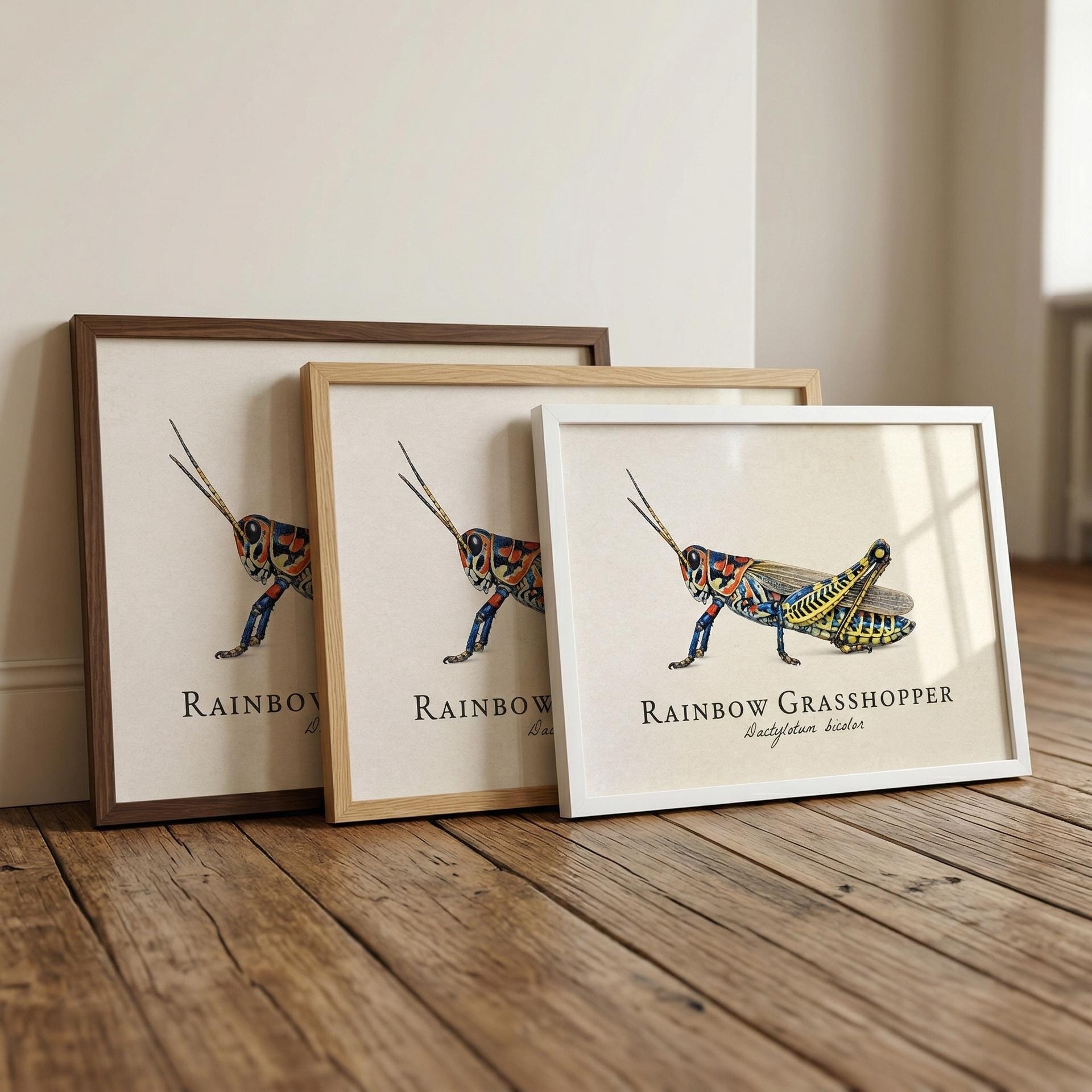 Rainbow grasshopper - Etsy 日本