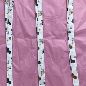 Handmade Dog Fabric Lanyard - Cute Pet Lover Gift/Dog Print Neck Lanyard for Keys, Badges & ID