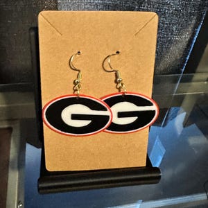 Classic Georgia Bulldogs Logo Hypoallergenic Earrings – Silver or Gold Hook Options