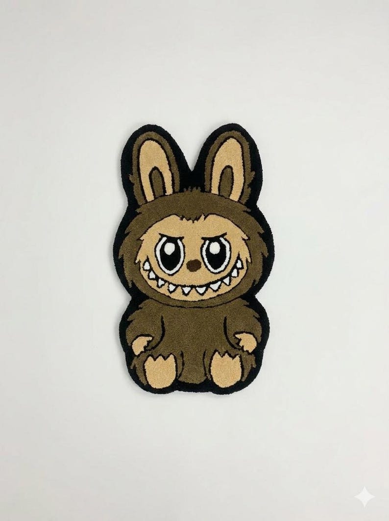 Labubu Rug New Labubu Rug – Cute Cartoon Character Carpet, Soft Plush Kids Room ...