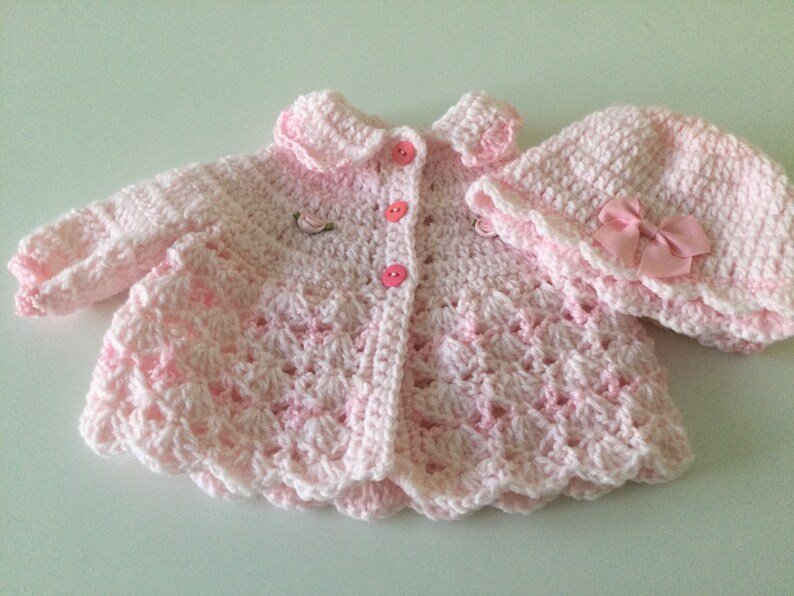 Sweater set premie or baby dolls pink