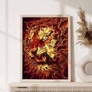 Diamond Painting | Fire Lion DIY