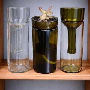 Maceta para botellas de vino (riego automático)