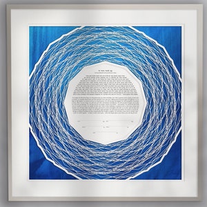 AERIE Papercut Ketubah · Modern Ketubah Art · Personalized text for Jewish & Interfaith Weddings · Selection of Fine Art Prints backgrounds