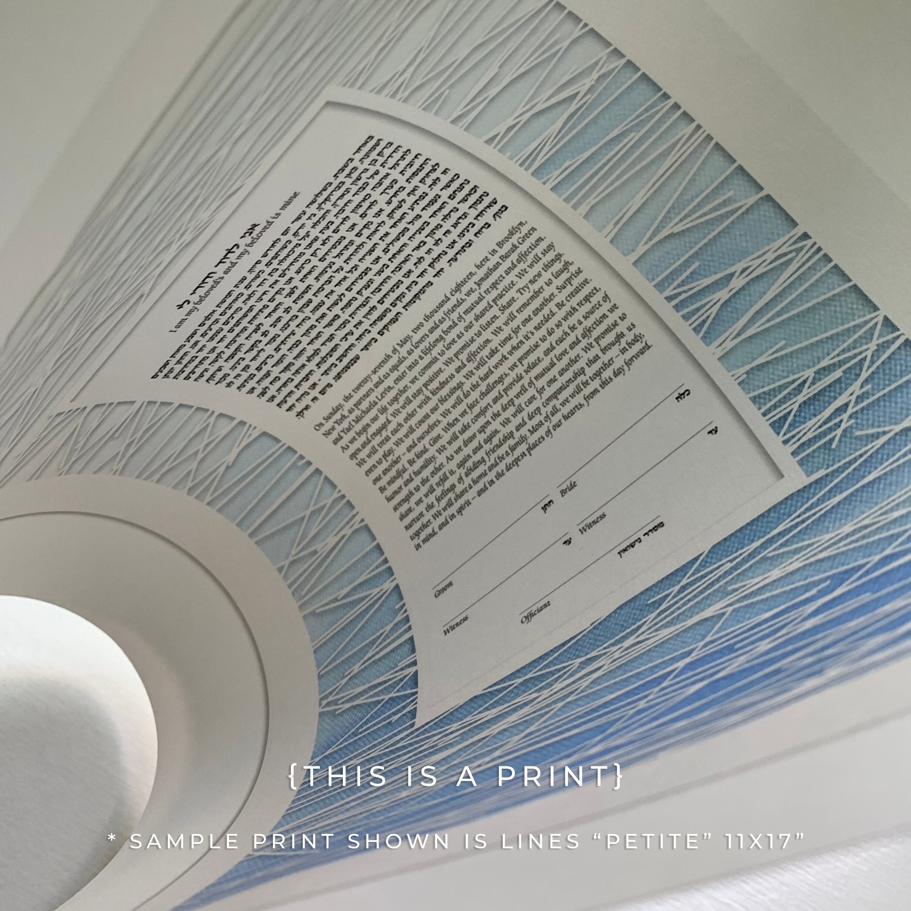 Print Ketubah LOOKS LIKE a PAPERCUT Ketubah Modern Interfaith ...