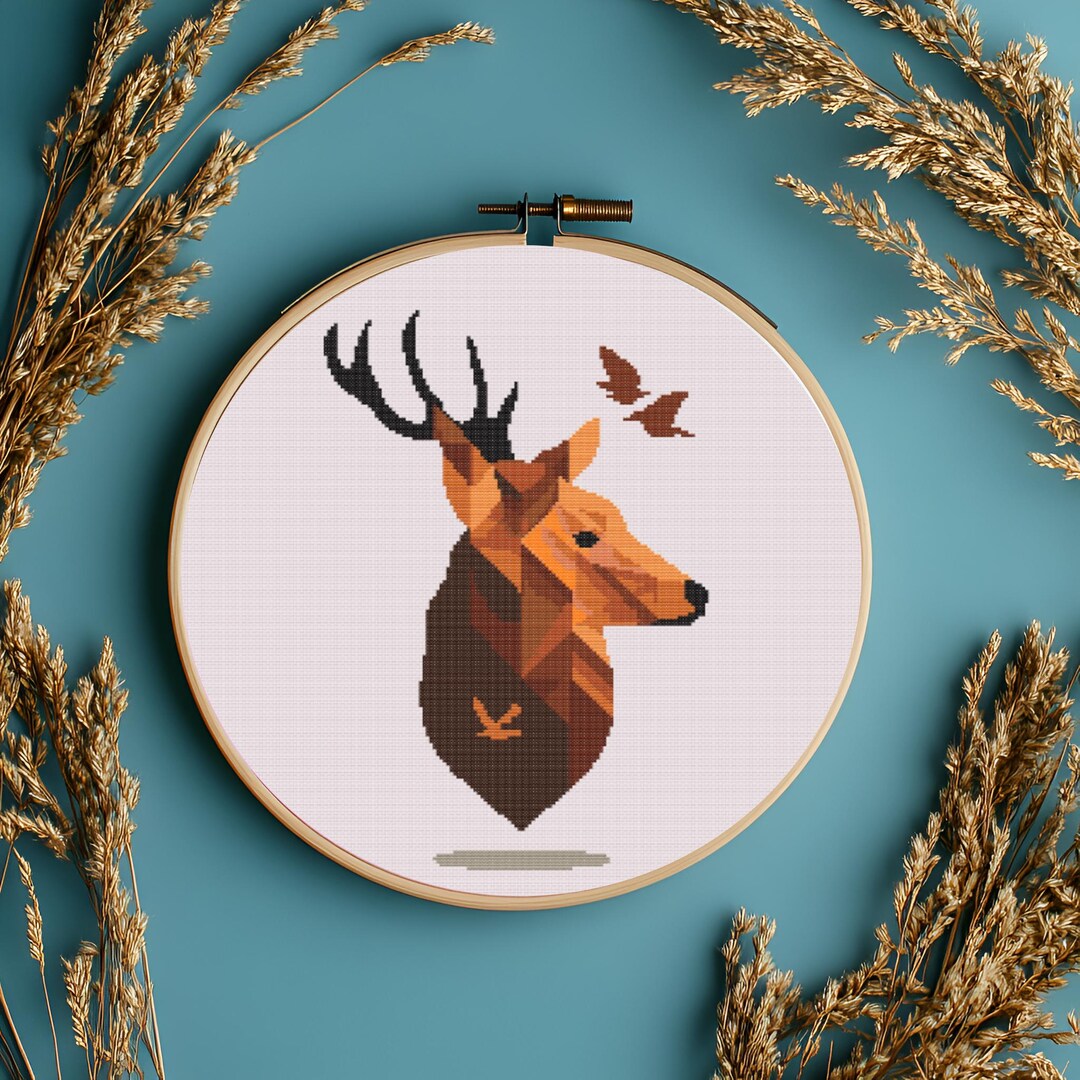 Majestic Deer Cross Stitch Pattern PDF - Instant Download Digital ...